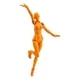 thumbnail image 1 of Methold Muñeca Kun hecha a mano con articulaciones móviles, elección de regalo, juguetes cognitivos científicos para niños, estilo único pinturas mujer naranja, 1 of 6