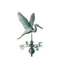 thumbnail image 1 of Good Directions 1971V1 Graceful Blue Heron Weathervane - Blue Verde Copper, 1 of 1