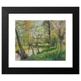 thumbnail image 2 of Camille Pissarro 23x20 Black Modern Framed Museum Art Print Titled - Edges of the Epte in Eragny, Sunset (1897), 2 of 5