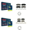thumbnail image 1 of CMX Front Rear Ceramic Disc Brake Pads and Wear Sensors Kit for Car 2010-2013 Land Rover Range Sport 5.0L with Naturally Aspirated 360mm Rotor KCW-100161, 1 of 9