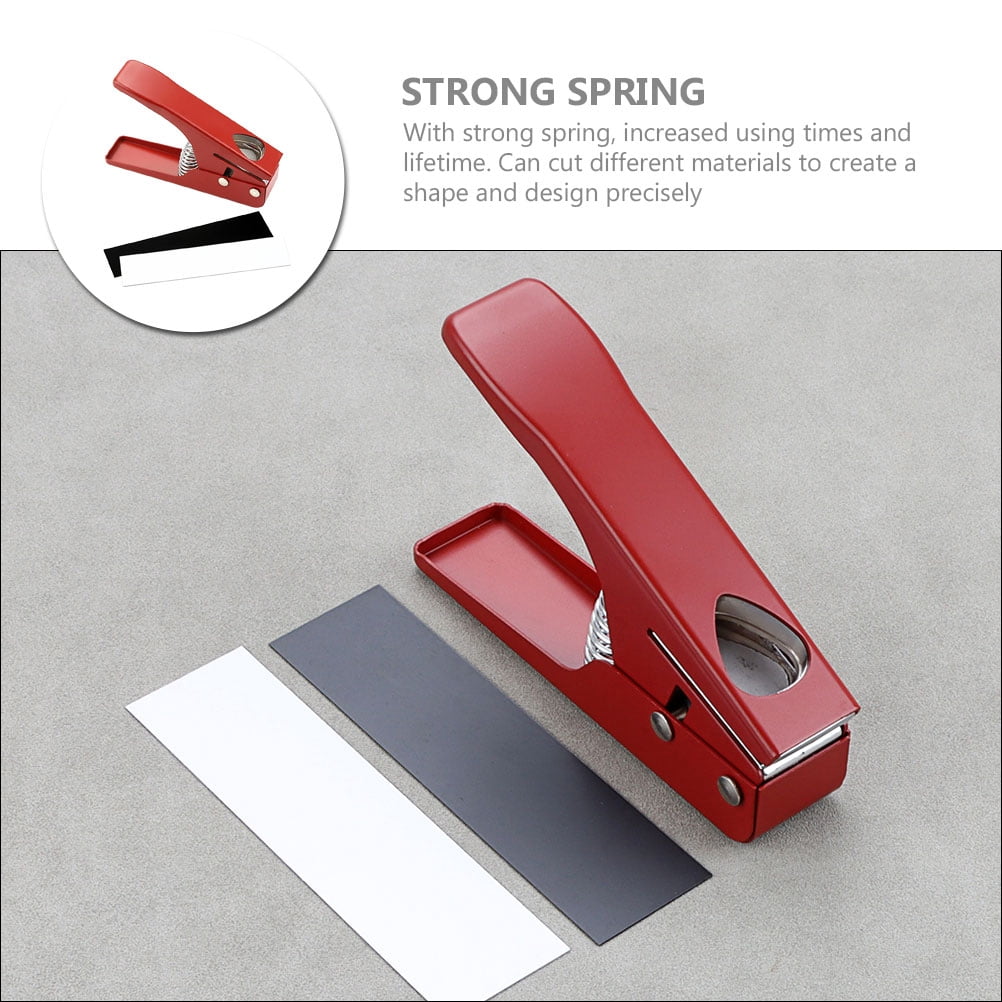 GAXIRE Rectangular Guitar Pick Punch Red 1 Set 6.2X4.1X1.4In Metal