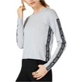 thumbnail image 2 of Camiseta Básica Michael Kors con Cinta con Logotipo para Mujer Gris Grande, 2 of 2