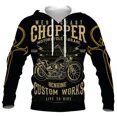 thumbnail image 3 of Sudadera con capucha para hombre con estampado 3D de calavera y motocicleta, sudadera de gran tamaño con estampado gráfico, sudadera de calle a la moda para hombre, camisetas casuales para hombre, 3 of 5