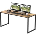 thumbnail image 2 of Commercial-Grade Office Computer Desk  x cm  Silver w/Espresso Top, 2 of 6