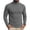 Gray, variant on Men's Long Sleeve Full Fold Turtleneck Ribbed Knit Shirts, Vertical Rib Stretch Slim Fit Lightweight Daily Basic Layering Tops Gray M