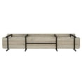 thumbnail image 3 of Manhattan Comfort Celine Side Table Console from Engineered Wood in Rustic Gray, 3 of 3