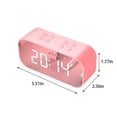 thumbnail image 3 of SuoKom Speakers Bluetooth Wireless LED Mirror Clock With Screen 5.0 Wireless Bluetooth Audio Dual Alarm Clock Three-level Brightness Call Card,Built-In Lithium Battery Bluetooth Speakers On Clearance, 3 of 8