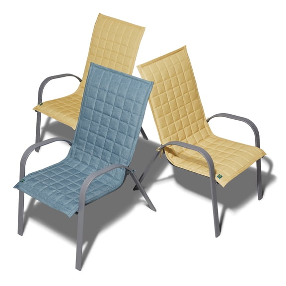 Duck Covers® Weekend Water-Resistant Patio Chair Slipcover, Blue Shadow