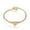 Yellow Gold, variant on 316 Stainless Steel Torque Bangles Heart Flexible Rose Gold Silver 2.2" P281-Yellow Gold