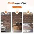 thumbnail image 5 of Izodekor 3D Brick Effect Wall Panels - Cladding, Stone Look, Styrofoam Facing for Living Room, 19x39 in, 10 Panels, Farmhouse Style SL-1901, 5 of 11