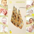 thumbnail image 2 of Coolnut 3 PCS Vintage Pumpkins Sunflowers Baby Muslin Washcloths, Fall Thanksgiving Harvest Face Towel Burp Cloths Ultra Soft Absorbent Cotton Bath Wipes Towels for Newborn Boys Girls, 2 of 6