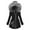 Black, variant on 2025 Women's Heavy Winter Parka - Sherpa Lined Thickened Heavy Coat, Mid Length Windproof Jacket with Faux Fur Hood
