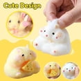 thumbnail image 5 of Stretchy Squeeze Toys, Squeeze Toys Adults Relaxation, 3X2 In, White Plush Exterior, Squeeze Stress Toys, Kids Squeeze Toys, Office Work Breaks, 1 Pc, 5 of 8