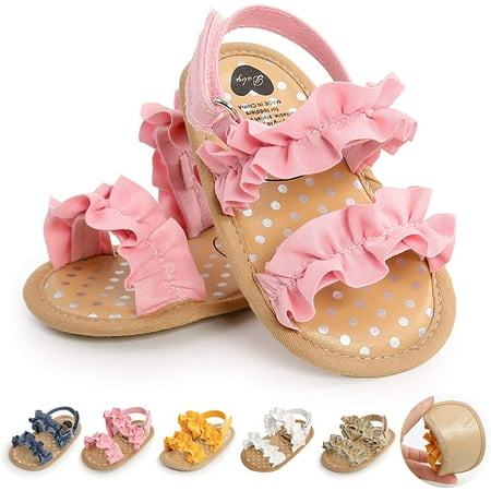 Baby Boys Girls Sandals Soft Sole Summer Shoes Baby Flat Shoes Beach Shoes First Walkers