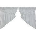 thumbnail image 6 of VHC Brands Sawyer Mill Blue Prairie Swag Set Country Kitchen Farmhouse Striped Pattern 36x36 Curtain, 36x36x18, 6 of 8