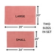 thumbnail image 3 of Better Homes & Gardens Ultra Soft Polyester 2 Piece Bath Rug Set , 20" x 34" and 23" x 39", Old Rose, 3 of 11