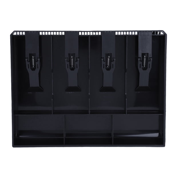 Inserto De Caja Registradora Compartimentos Para Monedas Inserto De Caja Registradora Bandeja De Inserción De Repuesto Caja De Efectivo Para Tienda En Casa Mercado Centro LYUMO Cash Register Insert Tray