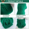 thumbnail image 5 of 2 Pieces Turtleneck Knitted Chihuahua Sweater Yorkie Teacup Dog Clothes Small Dogs Girl Winter Warm Sweaters Pet Cat Sweater Cold Weather Puppy Clothes, 5 of 6