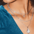 thumbnail image 3 of Kendra Scott Women's Facted Alex Rhodium Plated Pearl Convertible Necklace, 3 of 4
