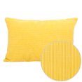 thumbnail image 5 of Unique Bargains Corduroy Texture Decorative Throw Pillow Cover Yellow 12" x 18", 5 of 8