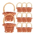 thumbnail image 1 of 20 mini cestas tejidas con asas, cestas de flores para casa de muñecas, cestas pequeñas, modelo de cesta, 1 of 7