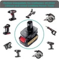 thumbnail image 6 of Battery Adapter For DEWALT Milwaukee  Li-ion Battery Convert to Craftsman 19.2V PLUG USB, 6 of 8