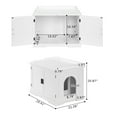 ZephyPaws Cat Litter Box Enclosure Furniture,Cat Washroom,Hidden Litter