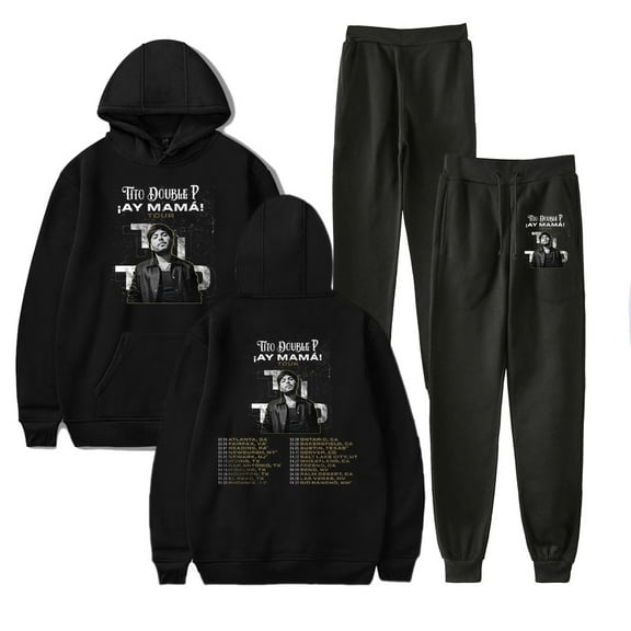 Tito Double P AY MAMA TOUR Hoodie Pants Sets Merch Men/Women Sweatshirt Pants Two Piece Set Streetwear