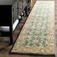 thumbnail image 3 of SAFAVIEH Antiquity Lagrange Floral Bordered Wool Area Rug, Teal Blue/Taupe, 5' x 8', 3 of 10