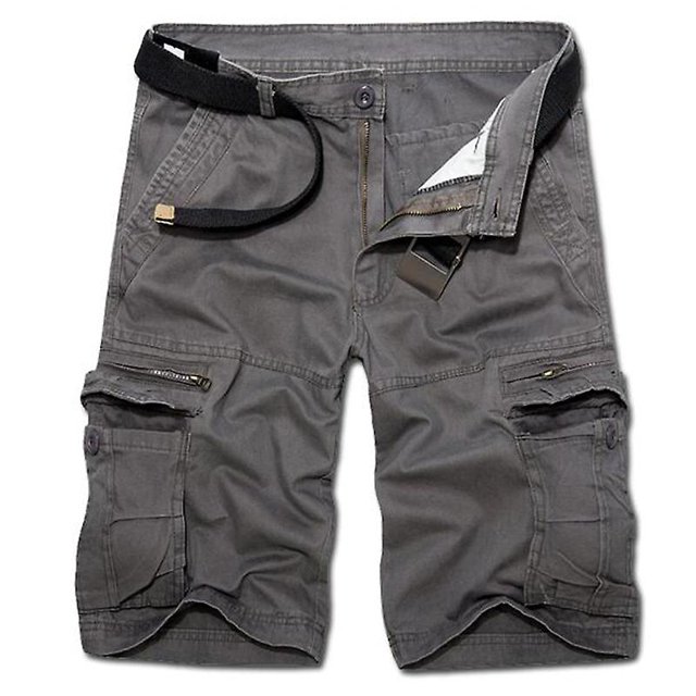 Men Hiking Climbing Cargo Shorts Multi-pocket Combat Work Pants Bottoms