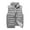 Grey, variant on Unisex Casual Coat Jacket Solid Vest Zipper Pocket Loose Sleeveless Jacket Coat Women'S Outerwear Vests Black M