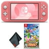 Nintendo Switch Lite (Coral) Console with Pokemon Snap Game and Cleaning Cloth