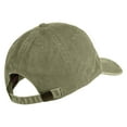thumbnail image 4 of USMC Letter Embroidered Washed Solid Pigment Dyed Cotton Twill Brass Buckle Cap - Khaki OSFM, 4 of 5