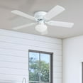 thumbnail image 2 of Prominence Home 42" Alvina Flush Mount Indoor White Ceiling Fan, 2 of 16