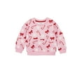 thumbnail image 3 of Joyful Moments Toddler Candy Cane Print Sweatshirt and Jogger, 2-Piece Set, Sizes 12M-5T, 3 of 12