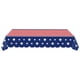 thumbnail image 2 of Mantel patriótico 54x108 in • Funda de mesa de plástico con la bandera estadounidense • Impermeable, a prueba de salpicaduras, resistente a manchas • Mantel rectangular grande de 8 pies para fiestas, 2 of 6
