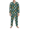 thumbnail image 3 of Sikiie Lgbt Penguin Mens Pajama Set, Soft Warm Long Sleeve Sleepwear, Cozy Button-Down Pjs for Men-, 3 of 7