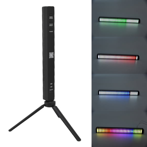 Luz De Ritmo Colorida, Carga USB Barra De Luz De Control De Voz De Alta Sensibilidad Control De Aplicación 32LED Para KTV Para Familia Para Coche Para Fiesta