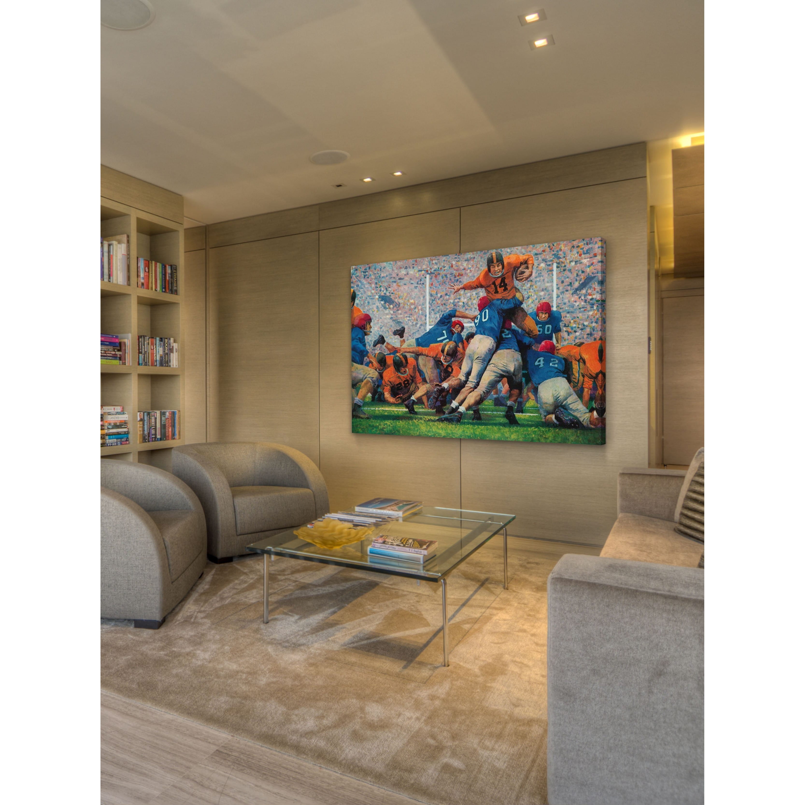 Marmont Hill Inc Marmont Hill - "Playoff Game" by Robert Moore Painting Print on Canvas - Multi-color