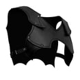thumbnail image 4 of Arnés Medieval para hombros y pecho, accesorios de disfraz de caballero, chaleco gótico, armaduras, arnés samurái para juego de rol, puesta en escena Negro Yinane Arnes para los hombros, 4 of 7