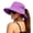 1- Pure Purple, variant on Summer Sun Hat Beach Hat Wide Brim for Women Men Outdoor UV Protection Hat Foldable Cool Mesh Ponytail Bucket Hat