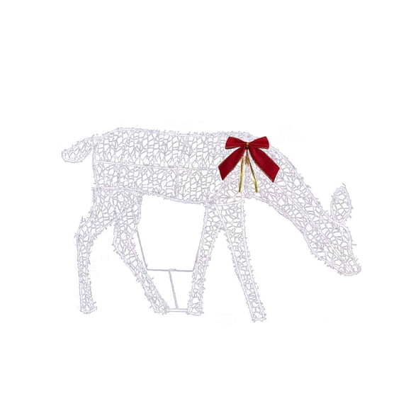 WRKEKC Clearance Christmas New Outdoor Decoration Luminous Deer Three Piece Set Gardening Decoration Ornaments Outdoor Christmas Decoration