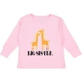thumbnail image 3 of Inktastic Big Sister Announcement Girls Giraffe Girls Long Sleeve Toddler T-Shirt, 3 of 5