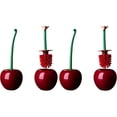 thumbnail image 5 of Cherry Toilet Brush & Holder Set, Cute Long Handle Bathroom Brush for Cherry Theme Decor, 1 Brush 1 Holder, 5 of 8