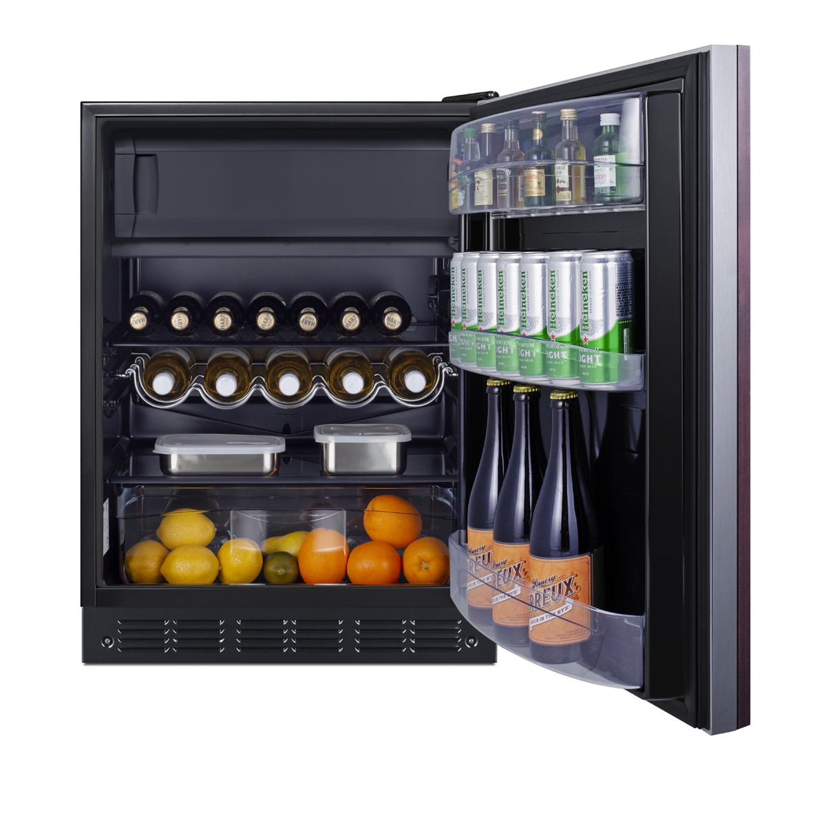 Summit Ct662ifada 24" Wide 5 Cu. Ft. Energy Star Certified Compact Refrigerator Freezer