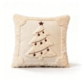 thumbnail image 2 of Christmas Trees Pillow Covers, Decorative Soft Throw Pillows Plush, Winter Holiday Decorative Pillowcase, Embroidered Couch Cushion for Holiday Winter Home Decor Chair Sofa Bedroom Living Room, 2 of 7