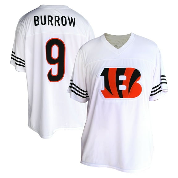 Women's Fanatics Joe Burrow White Cincinnati Bengals Plus Size Fashion Jersey
