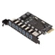 thumbnail image 3 of Tarjeta adaptadora Bling Bling PCIE a USB 3.0 7 puertos 5 Gbps, 3 of 12