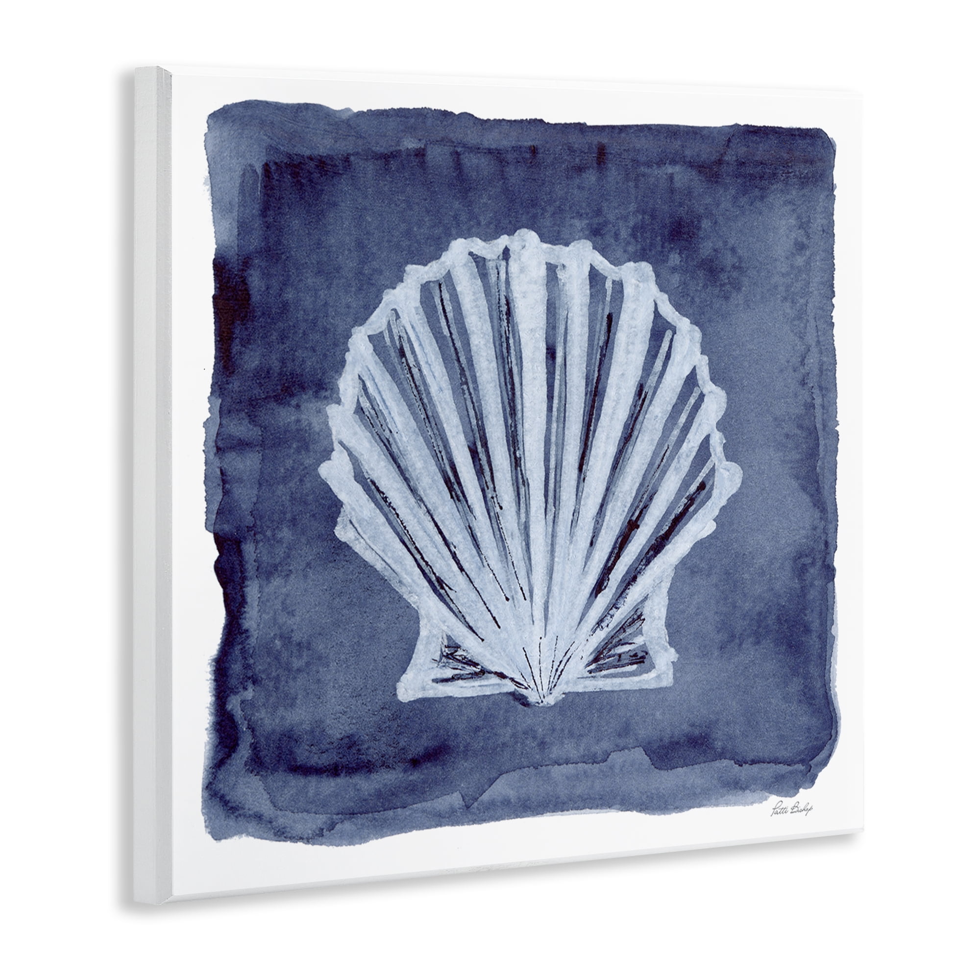 Stupell Industries Clam Shell Impression Animals Painting Unframed Art Print Wall Art, 12 x 12