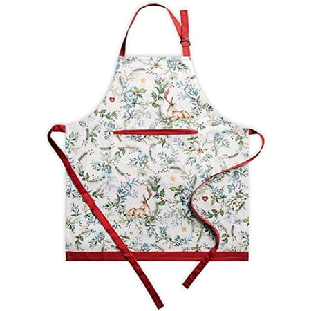 

JOOCAR Cooking Apron Adjustable Neck Strap Waist Tie Adult men and women can use Suitable for kitchen cooking housework barbecue painting etc. 33x28 inches